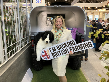 Supporting British farming at the NFU stand in Manchester