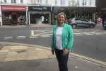 Kristy in South road, Haywards Heath highstreet