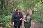 Councillor Sandy Ellis, Eastern road nature reserve, Lindfield