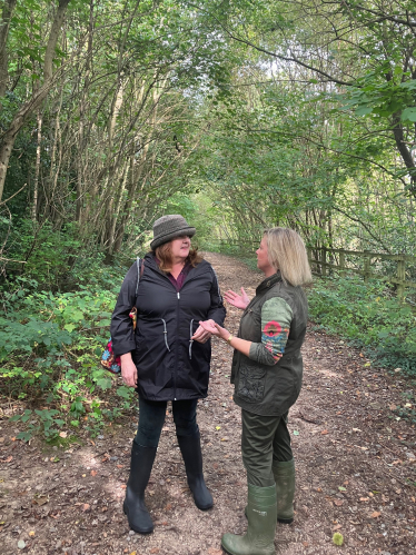 Councillor Sandy Ellis, Eastern road nature reserve, Lindfield